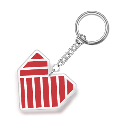 Acrylic Jeremy Carswell Heart Key Chain